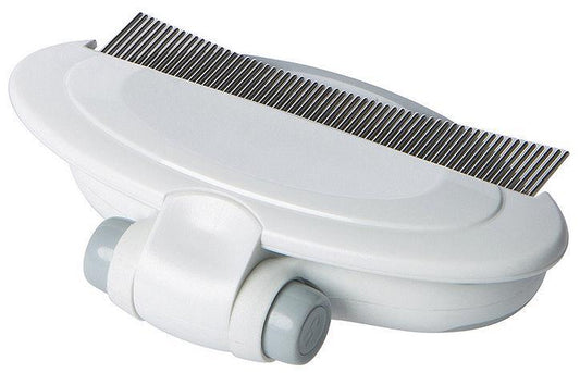 Pet Life ® 'Gyrater' Travel Swivel Curved Pet Grooming Pin Comb