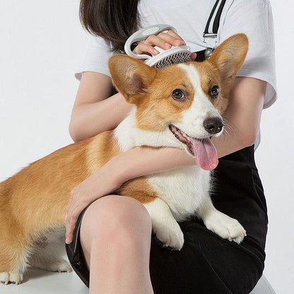 Gyrater Swivel Pet Pin Brush for Easy Coat Grooming Routine