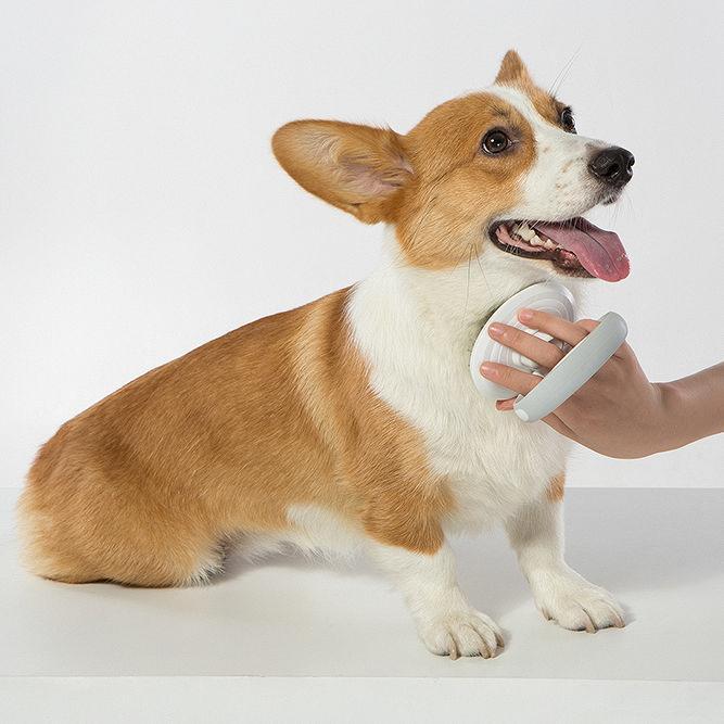 Gyrater Swivel Pet Pin Brush for Easy Coat Grooming Routine