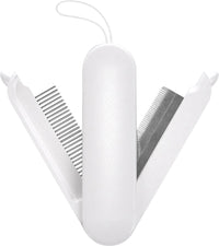 Pet Life ® 'JOYNE' Multi-Functional 2-in-1 Swivel Travel Grooming Comb and Deshedder
