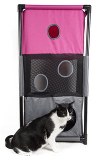 Pet Life ® 'Kitty-Square' Collapsible Travel Interactive