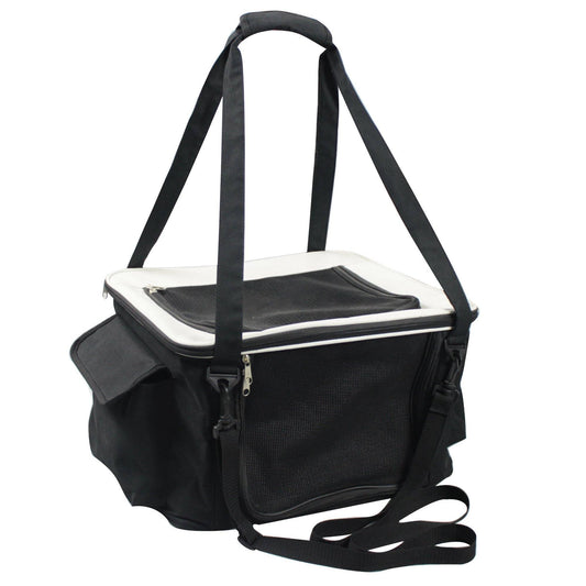 Pet Life ® Lightweight Collapsible Safety Travel Wire Folding Pet Dog Car Seat Carseat Carrier Crate