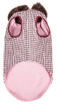 Pet Life ®  Luxe 'Beautifur' Box-Stitched Elegant Designer Mink Fur Dog Coat