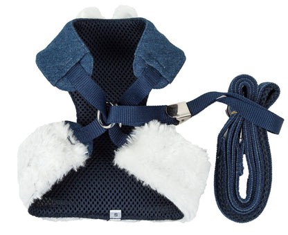 Luxe Pom Draper 2-In-1 Adjustable Dog Harness and Leash Set