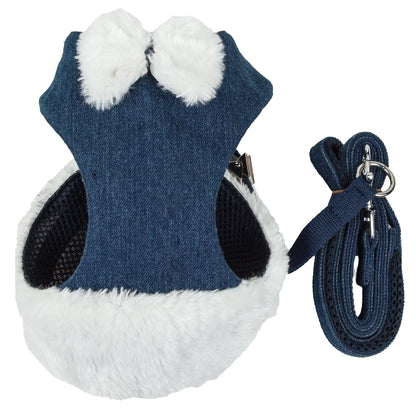 Luxe Pom Draper 2-In-1 Adjustable Dog Harness and Leash Set