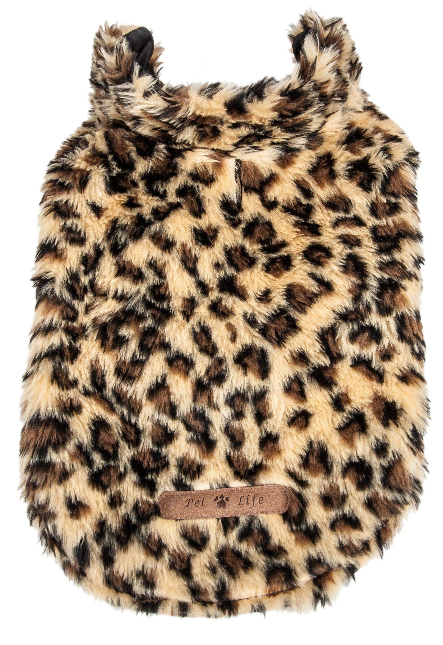 Pet Life ®  Luxe 'Poocheetah' Cheetah-Spotted Designer Mink Fur Dog Coat