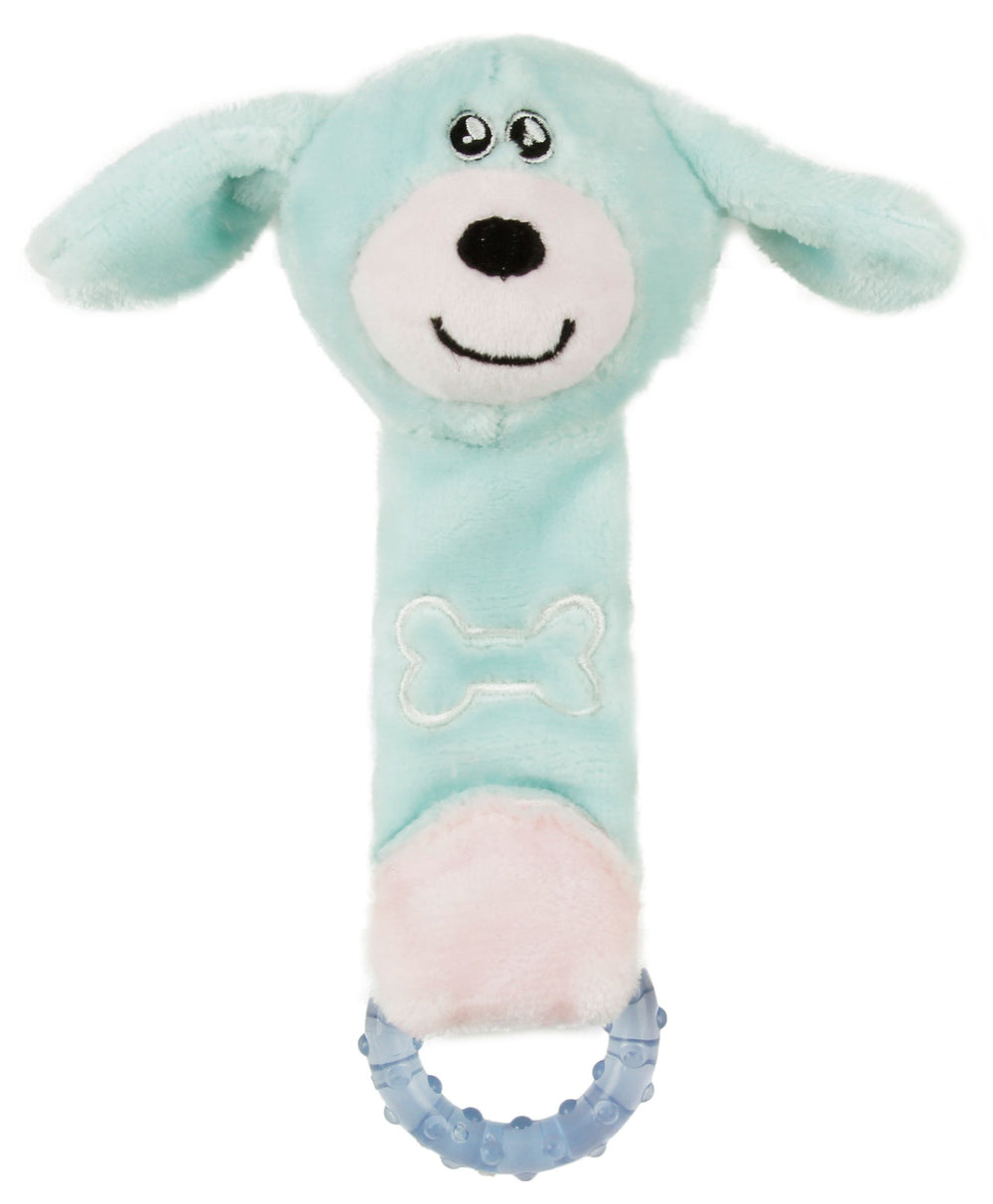 Pet Life ® Moo-Born' Plush and Rubber Squeaking Newborn