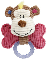 Pet Life ® 'Paci-Plush' Plush Squeaking and Rubber Teething