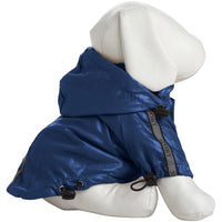 Pet Life ® 'Reflecta-Sport' Multi-Adjustable Reflective Weather-Proof Dog Raincoat w/ Removable Hood