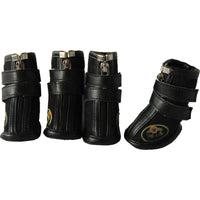 Pet Life ® Ruff Suede High-Support Dog Shoes Sneakers Booties - Set of 4