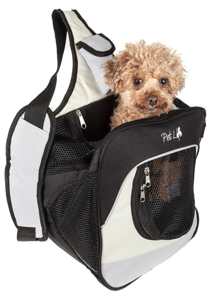 Pet Life Hands Free Nylon Mesh Single Strap Dog Carrier Bag