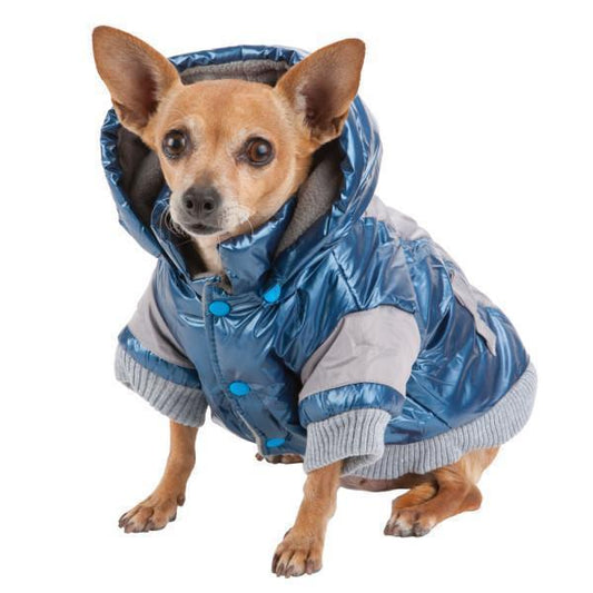 Pet Life ® 'Vintage Aspen' 3M Insulated Sporty Ski Dog Jacket w/ Removable Hood