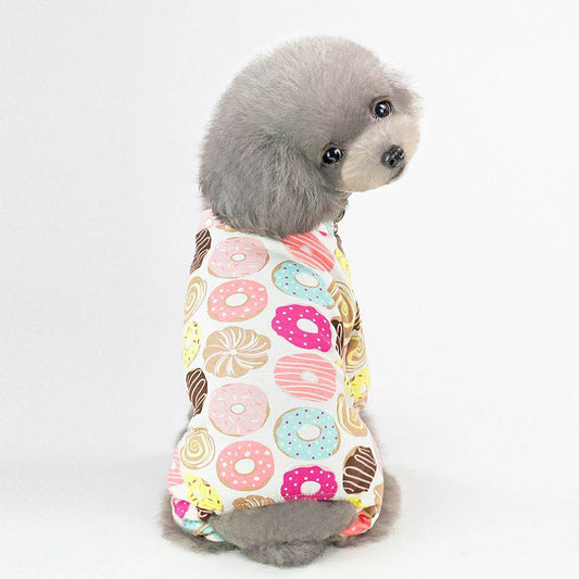 Purrfect Pet Kingdom Pet Pajamas for Small Dogs - Donut Print XXL yellow duck Purrfect Pet Kingdom