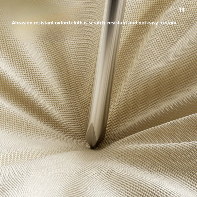 Close-up of durable oxford cloth showcasing abrasion resistance for tent style elevated dog bed