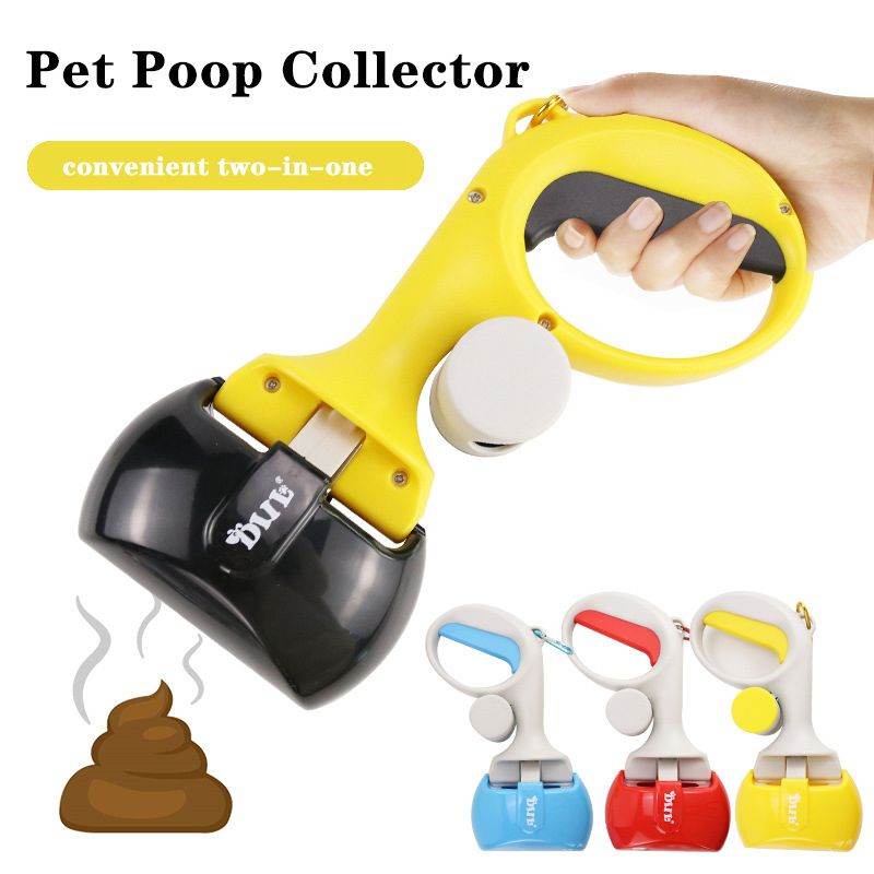 Purrfect Pet Kingdom Travel Pooper Scooper for Walks Yellow Purrfect Pet Kingdom