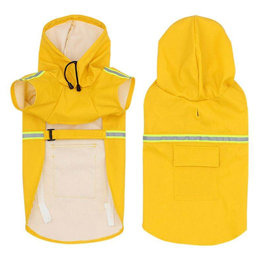 Purrfect Pet Kingdom Pet Raincoat with Hood - Waterproof Dog Jacket Purrfect Pet Kingdom