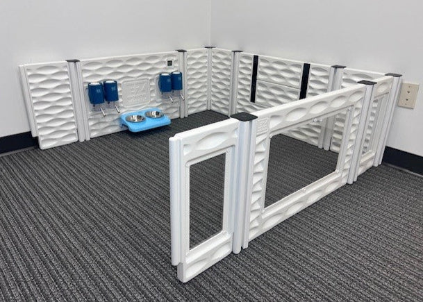 EZwhelp Pet Room Add-On Set for creating a secure space for pets with food bowls