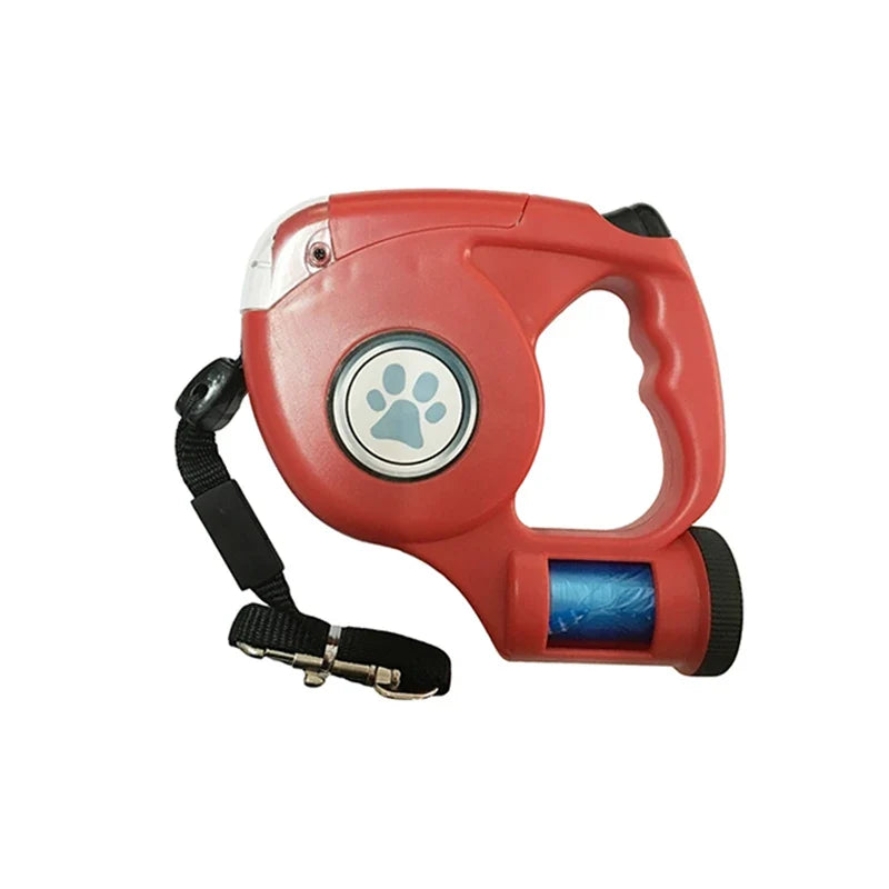 THRIXINE pet safety leash with light and waste bags for safe nighttime walks with your dog