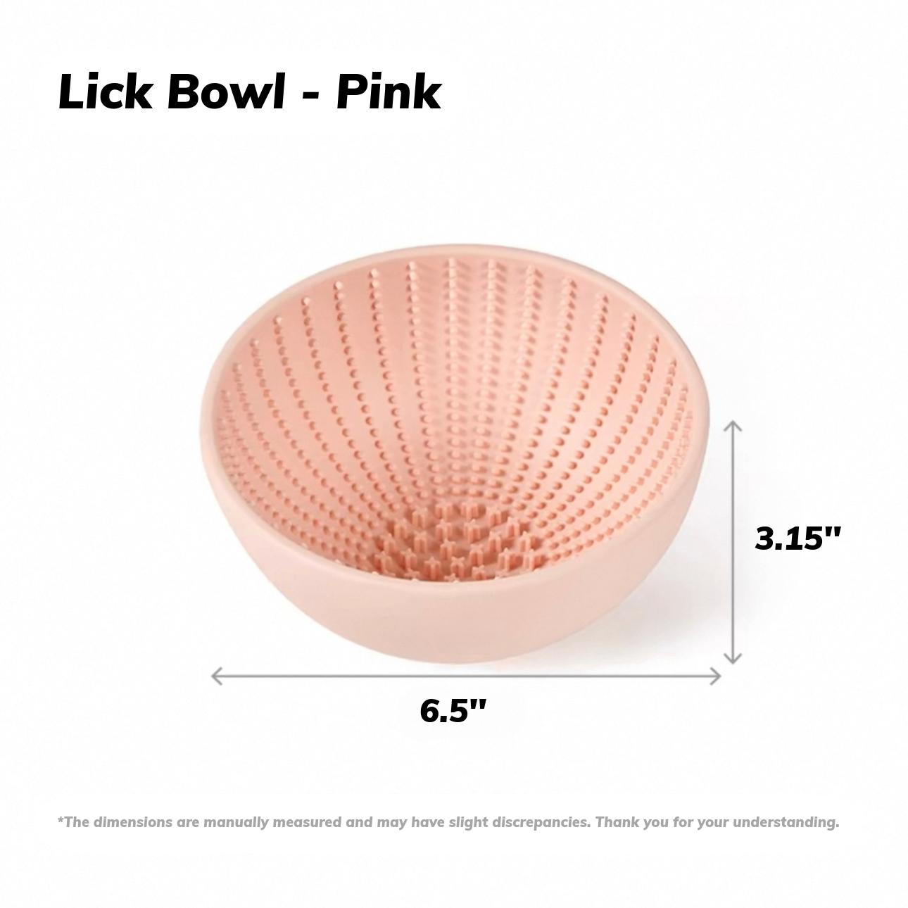 Pink MangoPets Dog Lick Mat, a pet slow feeding mat for enriching mealtime activities