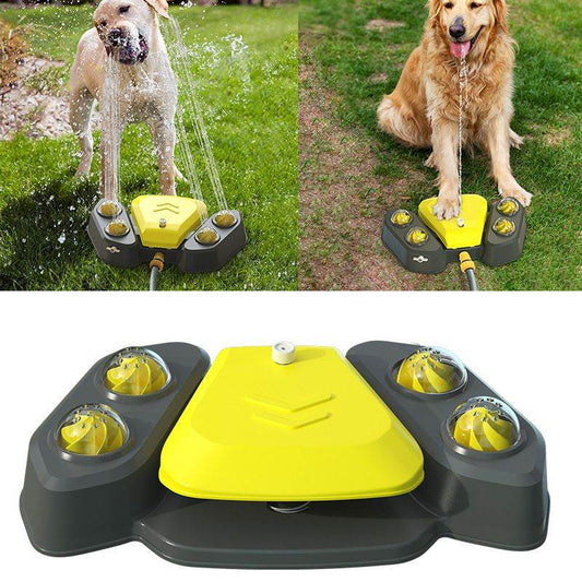 Purrfect Pet Kingdom Pet Water Fountain for Large Dogs Yellow Purrfect Pet Kingdom