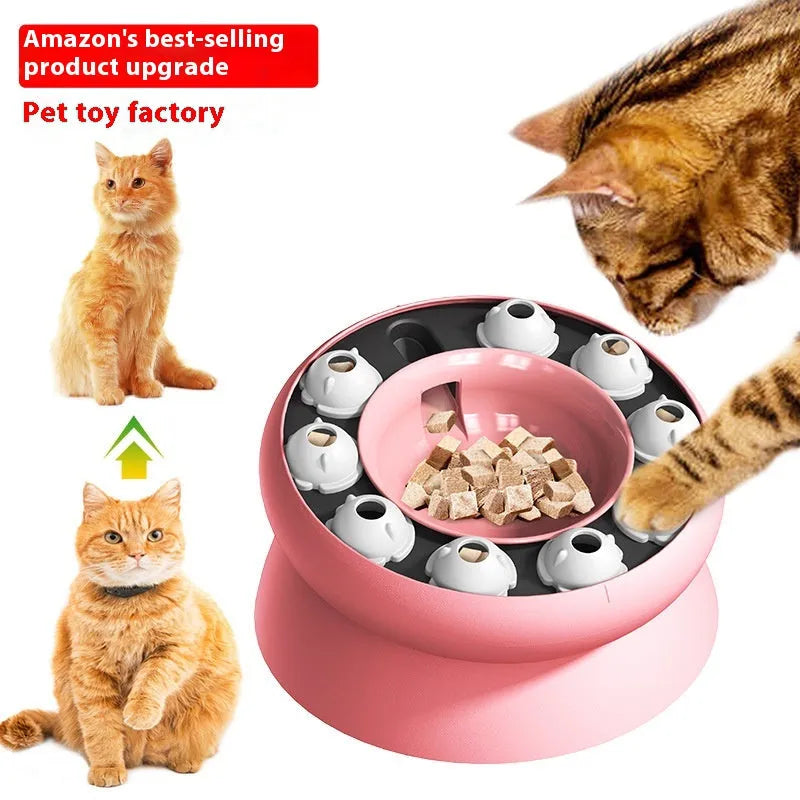 Pet Zen - Amazon Rotating Food Leakage Feeding Cat Bowl Puzzle Cat Toy - 0
