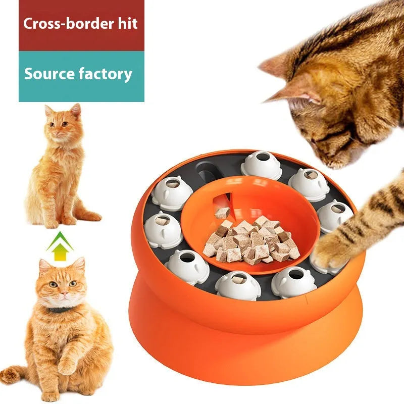 Pet Zen - Amazon Rotating Food Leakage Feeding Cat Bowl Puzzle Cat Toy - 0