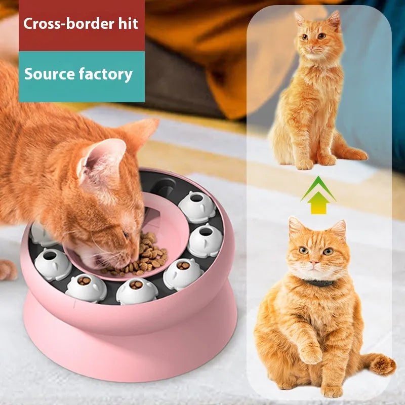 Pet Zen - Amazon Rotating Food Leakage Feeding Cat Bowl Puzzle Cat Toy - Bowls