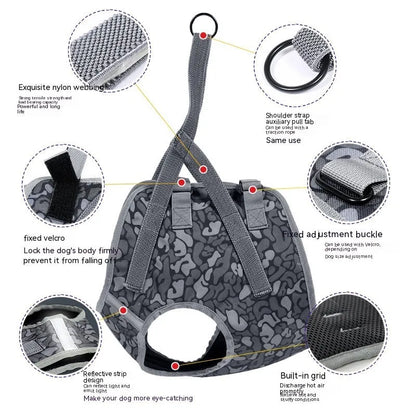 Pet Zen - Anti-large Dog Explosion Punch Dog Chest Strap Medium Hand - 0