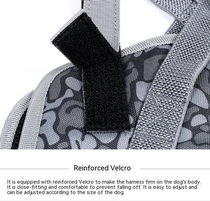 Pet Zen - Anti-large Dog Explosion Punch Dog Chest Strap Medium Hand Holding Rope - 0