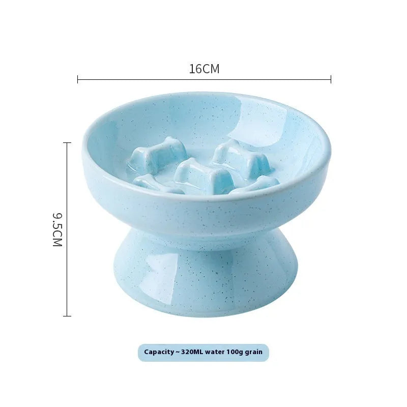 Pet Zen - Anti-tumble Large Diameter Ceramic Pet Bowl - 0