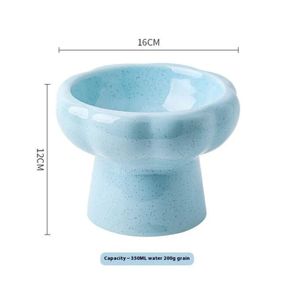Pet Zen - Anti-tumble Large Diameter Ceramic Pet Bowl - 0