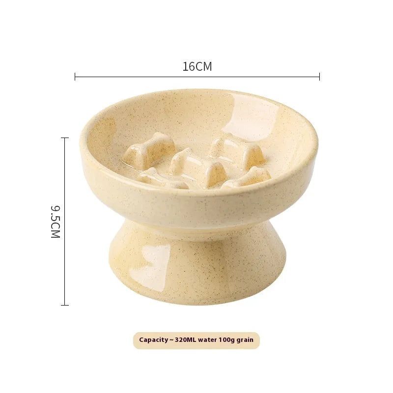 Pet Zen - Anti-tumble Large Diameter Ceramic Pet Bowl - 0