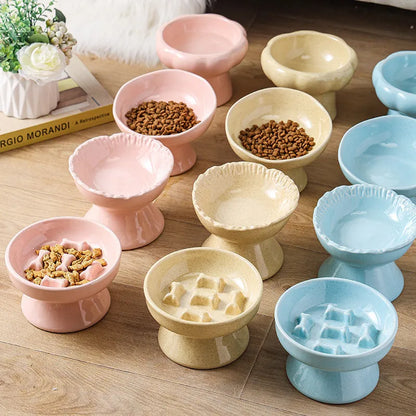 Pet Zen - Anti-tumble Large Diameter Ceramic Pet Bowl - 0