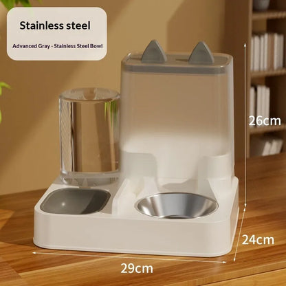 Pet Zen - Automatic Cat Food Feeder And Water Dispenser Combo Bowl For Cats - 0