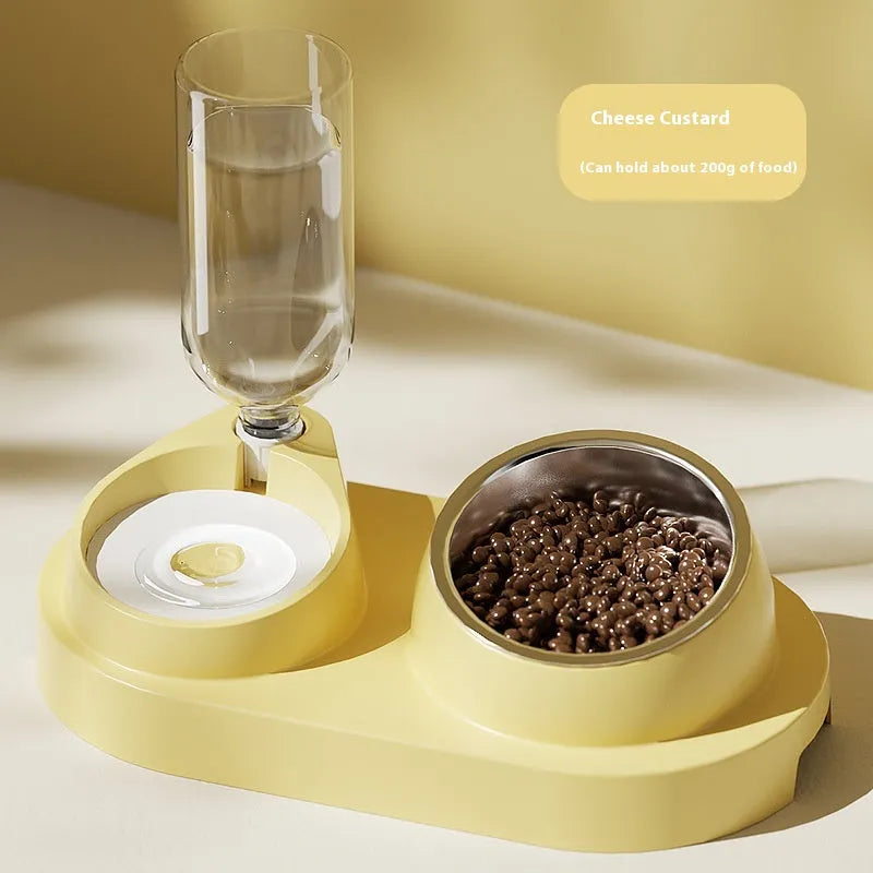 Pet Zen - Automatic Drinking Water Oblique Mouthed Cat Bowl - Bowls