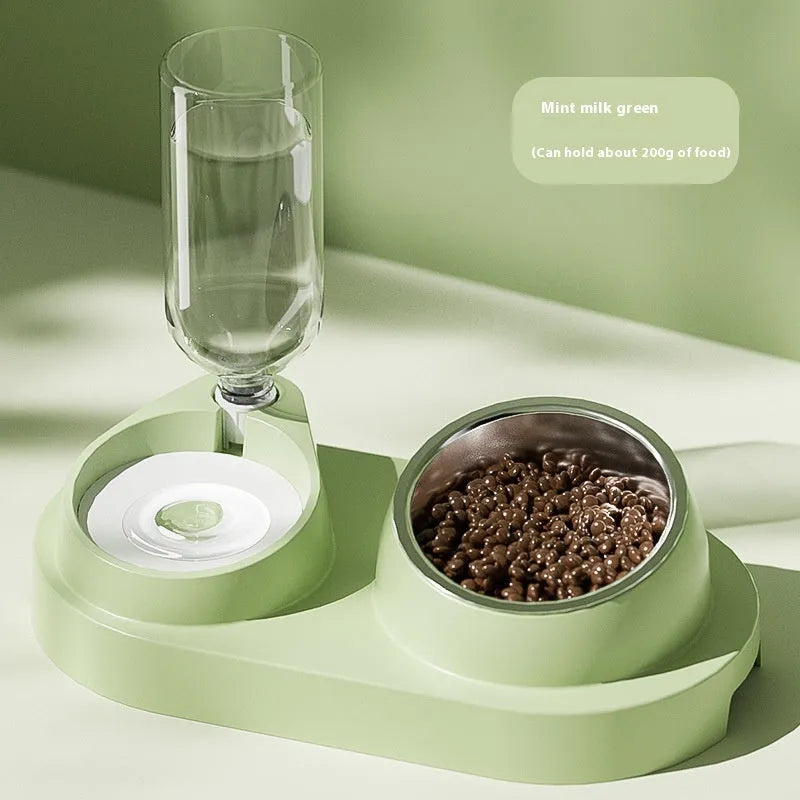 Pet Zen - Automatic Drinking Water Oblique Mouthed Cat Bowl - 0