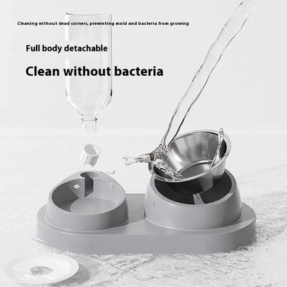 Pet Zen - Automatic Drinking Water Oblique Mouthed Cat Bowl - Bowls