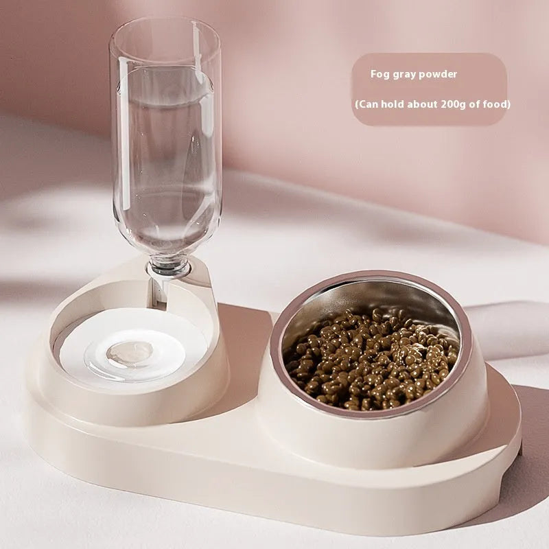 Pet Zen - Automatic Drinking Water Oblique Mouthed Cat Bowl - 0
