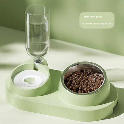 Pet Zen - Automatic Drinking Water Oblique Mouthed Cat Bowl - Bowls
