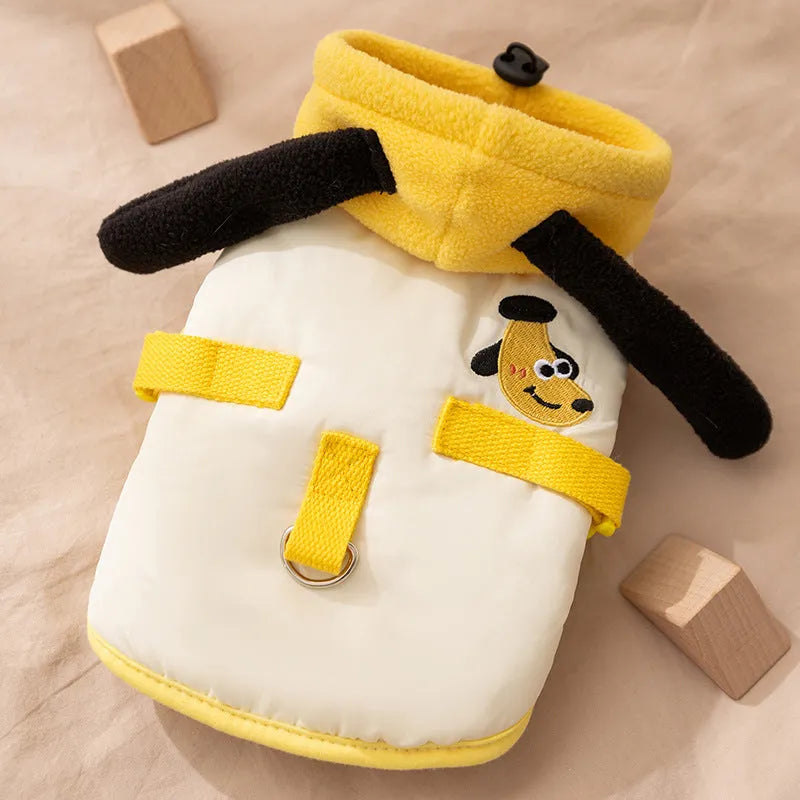 Pet Zen - Autumn And Winter Cat Hairless Warm Cartoon Embroidered - 4