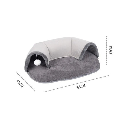 Pet Zen - Autumn And Winter Cat Nest Cat Tunnel Plush - 0