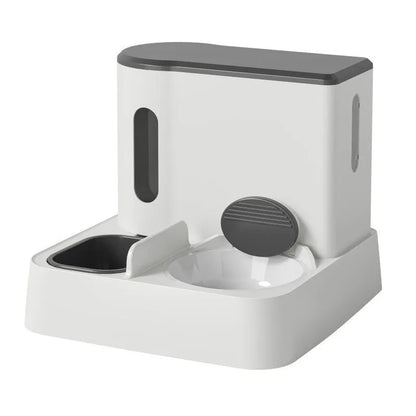 Pet Zen - Cat Automatic Pet Feeder Water Dispenser Integrated Double Bowl Drinking Pet - 0