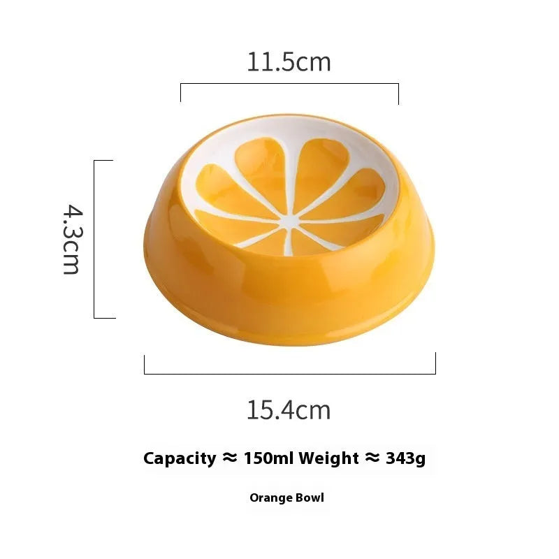 Pet Zen - Cat Bowl Ceramic Drinking Water Non-slip Anti-tumble - Bowls