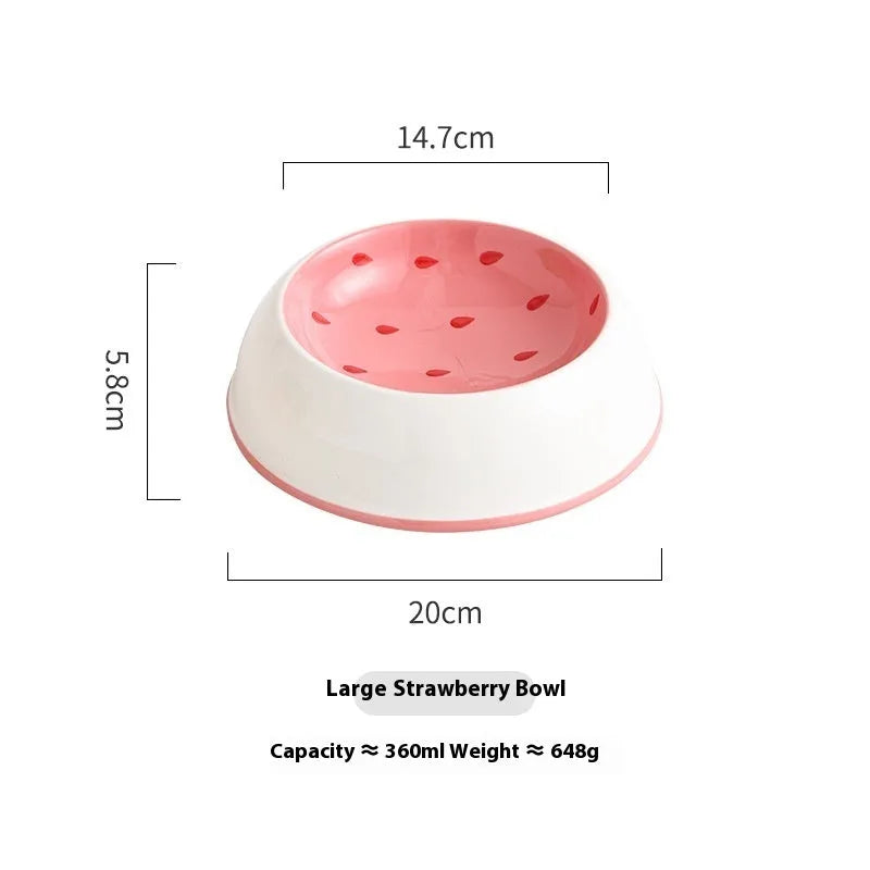 Pet Zen - Cat Bowl Ceramic Drinking Water Non-slip Anti-tumble - Bowls