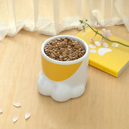 Pet Zen - Cat Bowl Ceramic High Foot Protection Cervical Spine Large Caliber Basin - Bowls