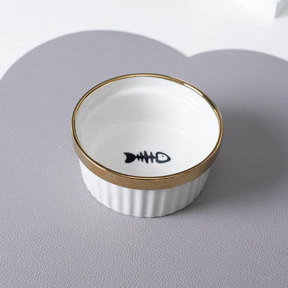 Pet Zen - Cat Bowl Cervical Spine Protection Anti-tumble Double Bowl - 0