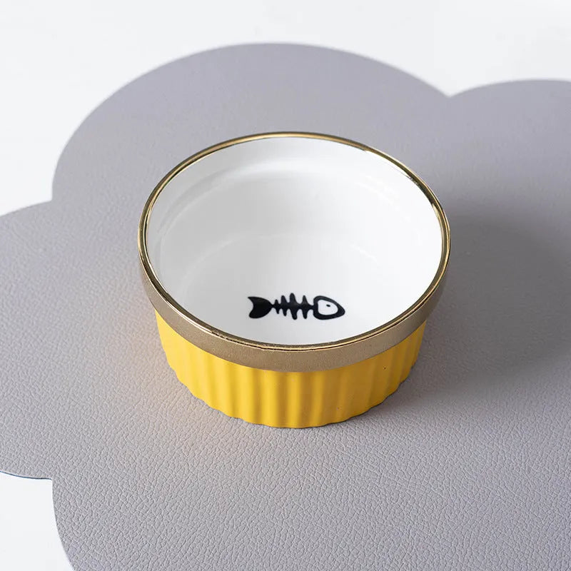 Pet Zen - Cat Bowl Cervical Spine Protection Anti-tumble Double Bowl - 0