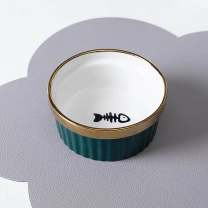 Pet Zen - Cat Bowl Cervical Spine Protection Anti-tumble Double Bowl - 0