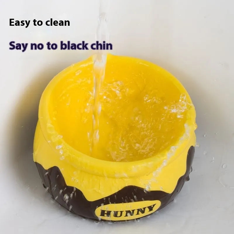 Pet Zen - Cat Bowl Food Basin Ceramic Dog Bowl High Foot Oblique Mouth - 0