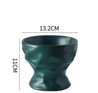 Pet Zen - Cat Bowl High Ceramic Protection Cervical Spine Dog Food - Bowls